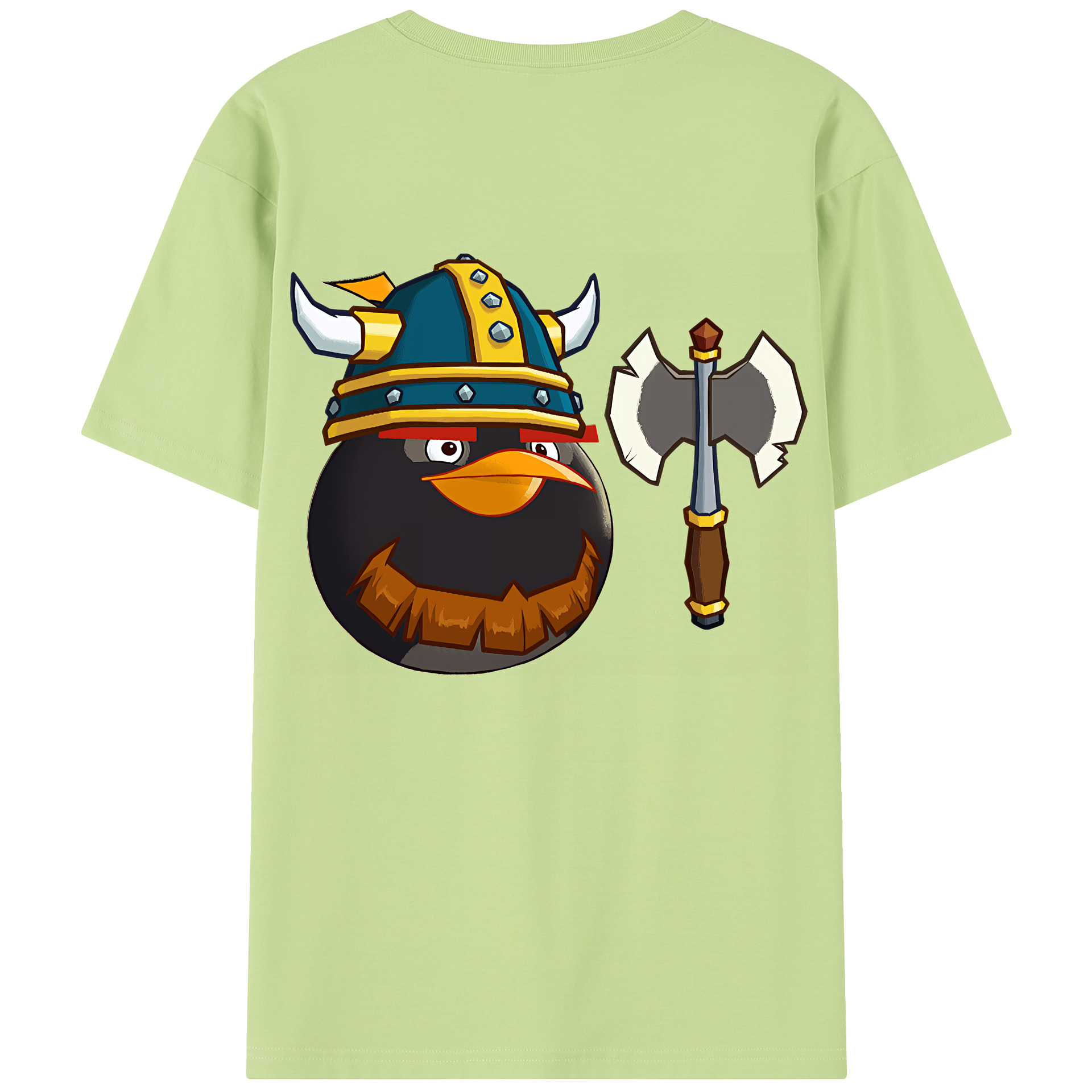 （画像用） Angry Birds アングリーバード 綿100％半袖Tシャツ（背面プリント）